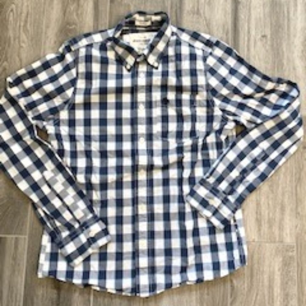 Abercrombie kids cotton button up shirt size XL